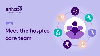 Who makes up the hospice care team?
