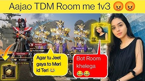 Random 3 players call me Noob / challenge for 1vs 3 TDM room ( part 118)