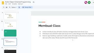 Dasar kotlin oop#2 - class