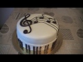 Piano Cake - Sheet music decoration Cake for musician