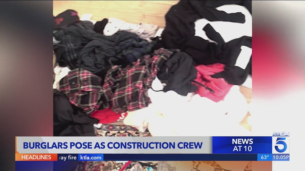 Burglary crew poses as construction workers - YouTube