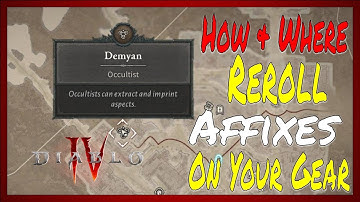 Diablo 4 How & Where you can ReRoll Your Item Effects (Affixes)! Short & Simple!😎