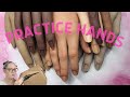 Practice hands for nail art  hand and finger review aleana hand  amazon  aliexpress