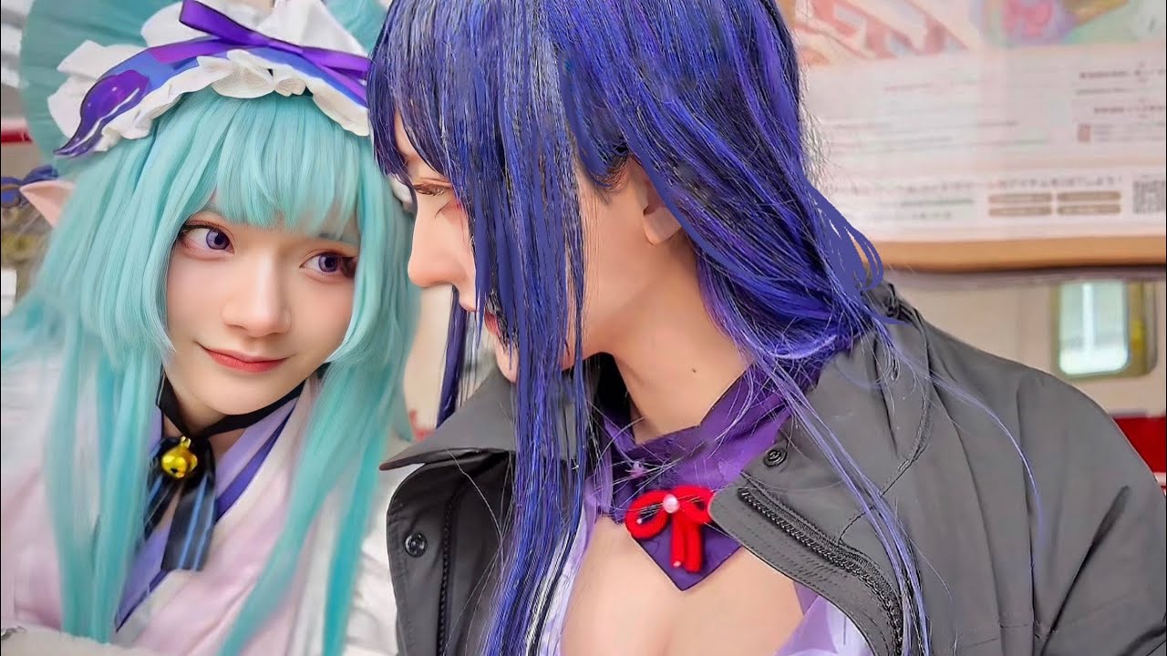 【原神】原神×有馬温泉コラボに行ったら百合展開が発生してしまうコスプレイヤーの面々。#genshinimpact