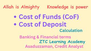 Cost of funds and cost of deposits | cost of funds | cost of deposit #costoffund #costofdeposit