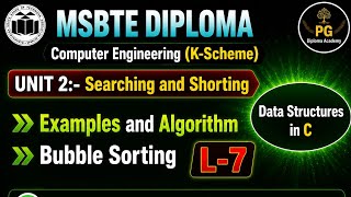Lecture 7 | Bubble Sort Algorithm and Example | Sorting Techniques | DSU Using C Programming Unit 2