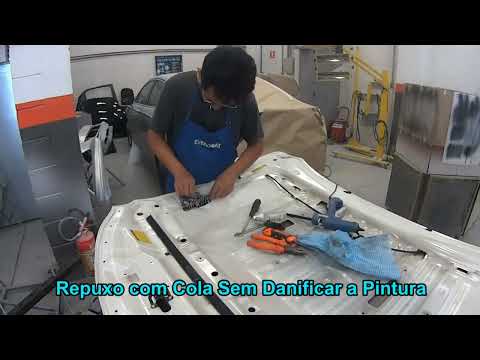 アルミ鈑金16/75 – コンデンサースタッド熔接機を使ったエンジンフードの凹みの引出-５ – Repuxo com Soldador de Descarga Capacitiva-5