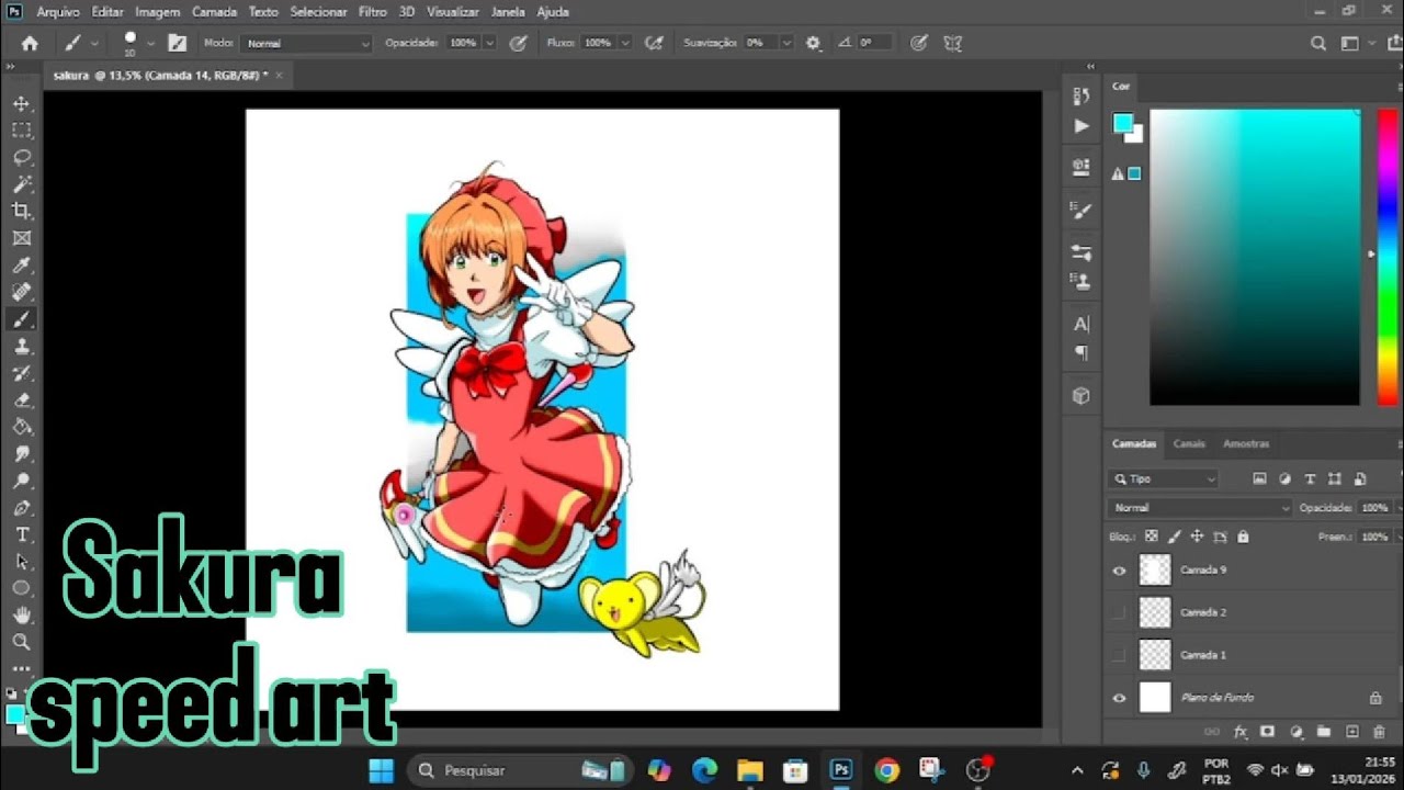 Sakura speed art
