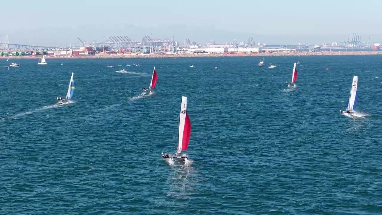 ⁣2026 SP OCR   Nacra 17   Final 2 first weather mark