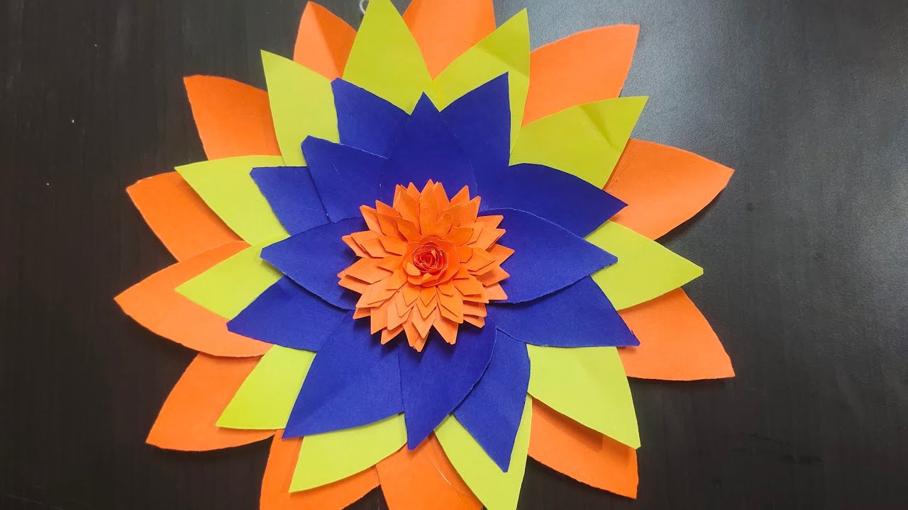 How to make a Flower Wall Hanging Sign Easy StepbyStep At Home DIY