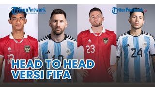 Head to Head Versi FIFA Pemain Timnas Indonesia vs Argentina FIFA Matchday 2023
