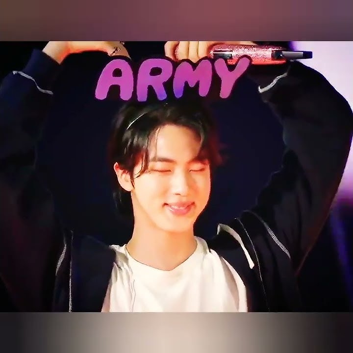 Jin saying 'Army saranghae' with Army band on his head is so adorable🥺.... I miss him 🥺 #shorts #bts