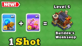 1 Shot Max Builder's Workshop in Clan Capital | 2026