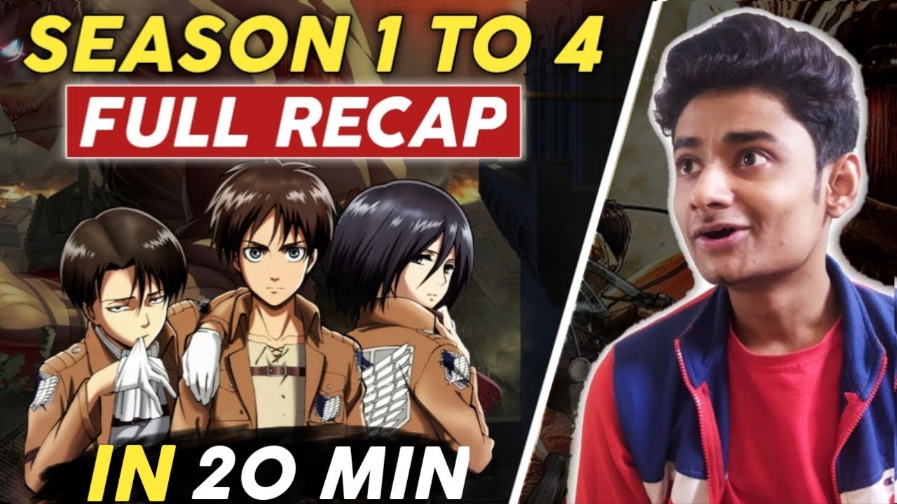 Attack On Titan Season 1 To 4 Full Recap In 20 Minutes Only (Hindi)