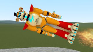 LAUNCHING ROCKET FNAF SECURITY BREACH ANIMATRONICS In Garry's Mod!
