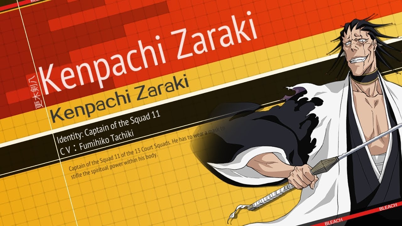 Bleach Mobile 3D Zaraki Kenpachi.Full Power SSR All Skills