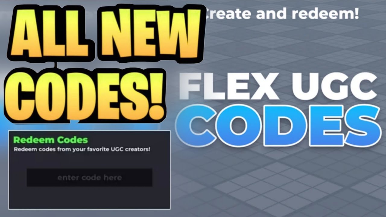 *НОВЫЕ* ВСЕ РАБОЧИЕ КОДЫ ДЛЯ FLEX UGC В СЕНТЯБРЕ 2025 ГОДА! КОДЫ FLEX UGC ДЛЯ ROBLOX!!