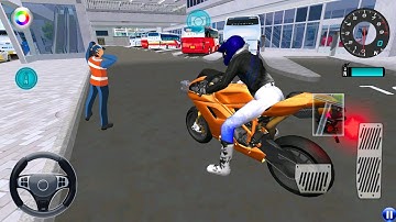 Exploring the Express Bus Terminal on a NewBike - 3D Driving Class 2025 gameplay -Android