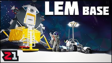 Building a Lunar Base Around the LEM ! Astroneer Lunar Update | Z1 Gaming