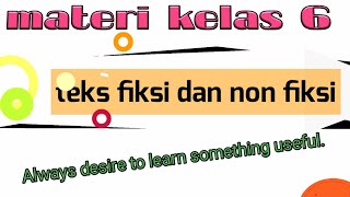 teks fiksi dan non fiksi