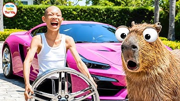 Capybara. Hùng trọc dạy Capy cách để được bố thưởng #capybara