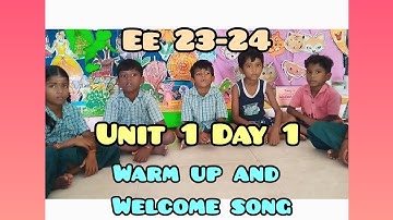 Term 1/English Ennum Ezhuthum/class  1 to 3/Unit 1 Day 1 Welcome song and warm up