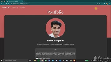 My Web Portfolio: Flutter Web + Firebase Hosting