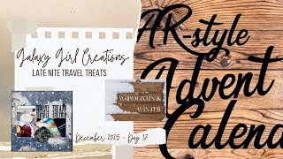 Scrapbooking Process Video: Late Nite Travel Treats (SAR Advent/Woodgrain and Winter)