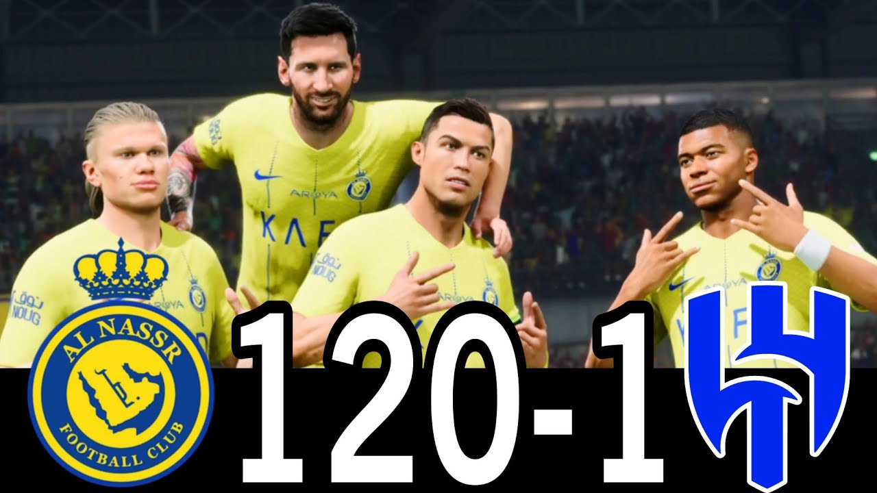 FC 24- MESSI RONALDO NEYMAR & MBAPPE | ALL STARS | AL NASSR 100-1 PSG 