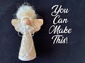 How to Make a Vintage Lace Standing Christmas Angel