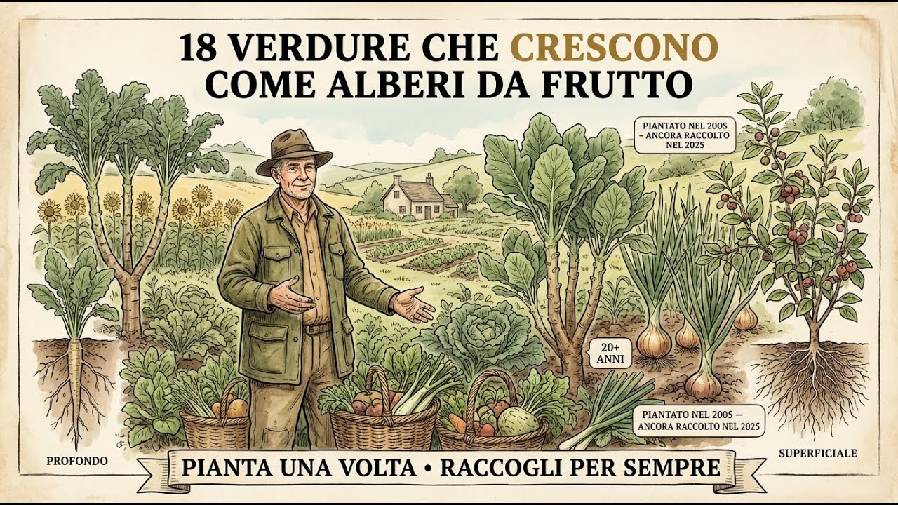 18 ortaggi che crescono come alberi da frutto: pianta una volta, raccogli per sempre 🌱