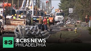 Crews in South Jersey still cleaning up after Monday night's storms
