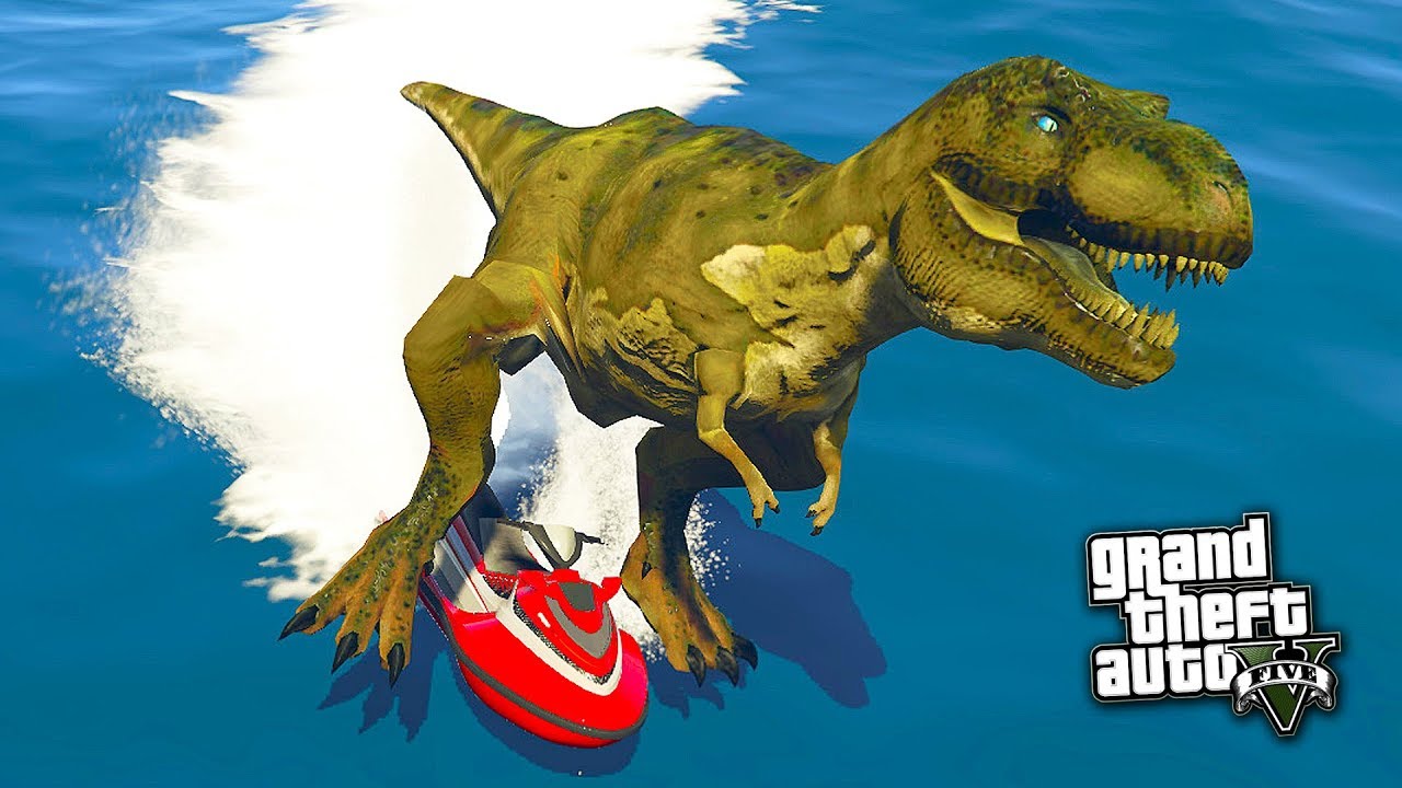 GTA 5 — DINOSAUR [ GTA 5 MOD ] YouTube