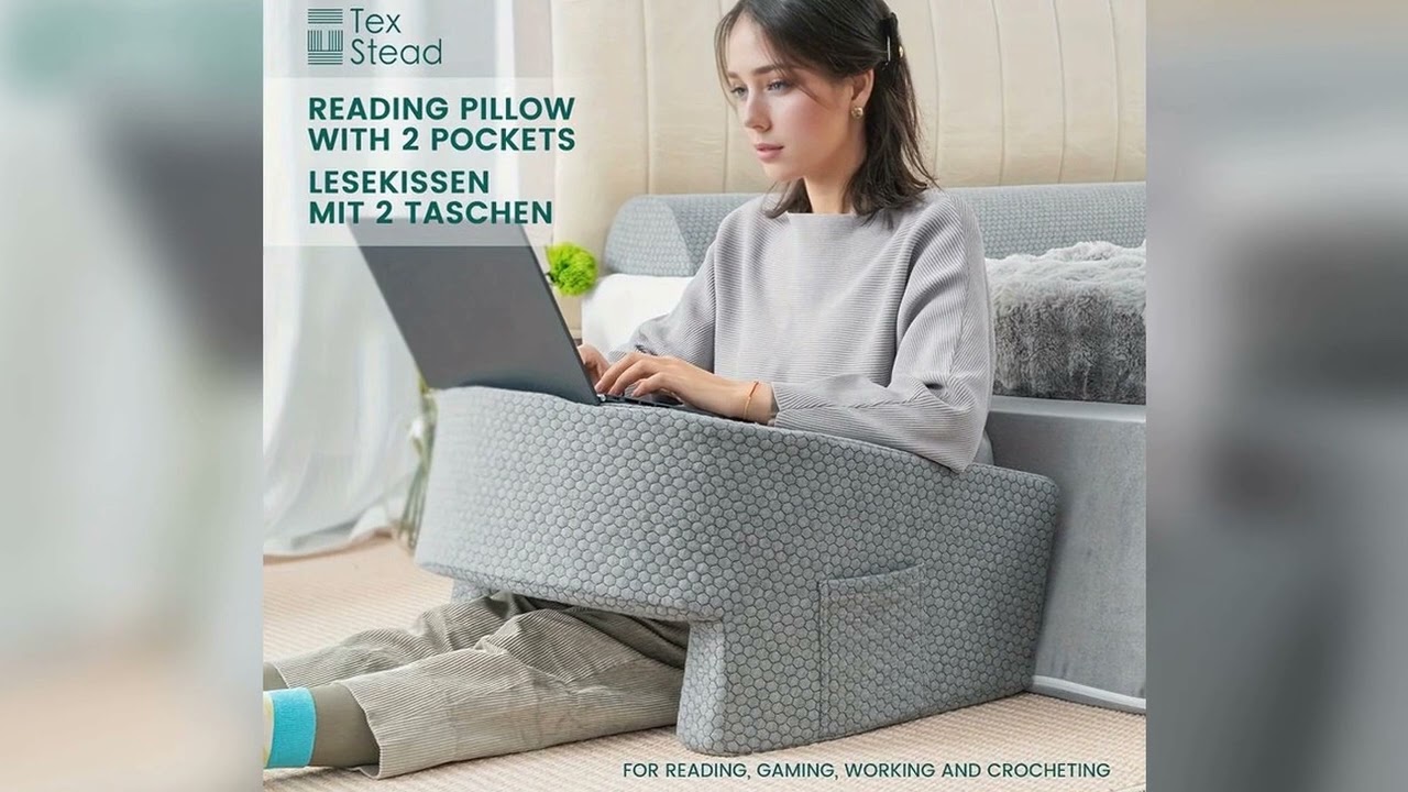 A must-have product! 1 Pc Soft Reading Pillow, Arm Rest Lap Desk Pillow for Gaming,Working, Sittin