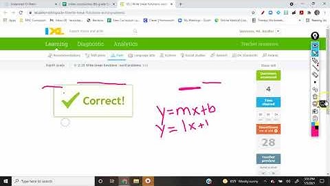 IXL  8 Z15 Write linear functions