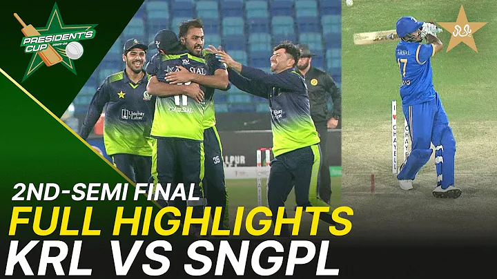 Full Highlights | KRL vs SNGPL | President's Cup Grade I SF-2 | NBS, Karachi | M2V1K