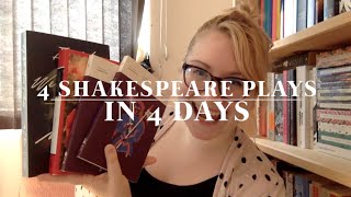 Long Weekend Reading Vlog (4 Shakespeare Plays in 4 Days)