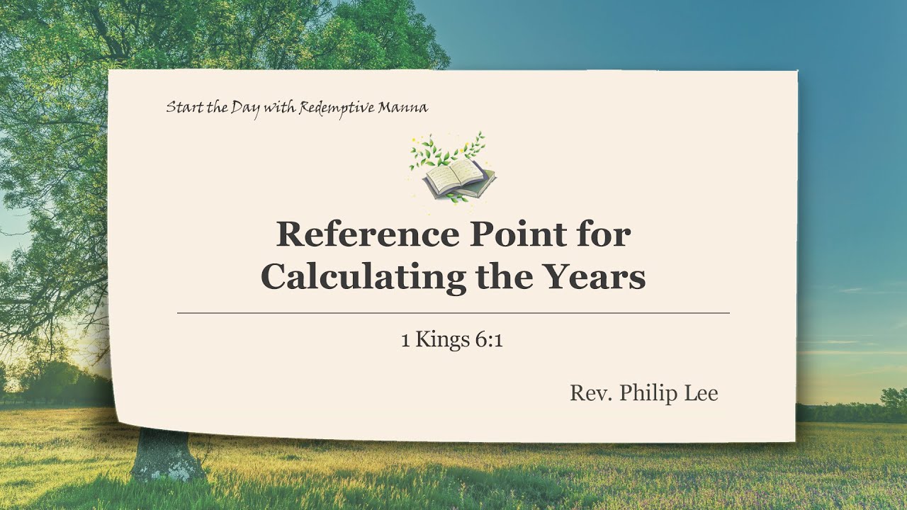 #21 [Wed, April 3, 2024] Redemptive Manna - Reference Point for ...