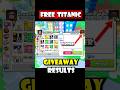 Giveaway Results! Free TITANIC NIGHTMARE CORGI in Pet Simulator 99