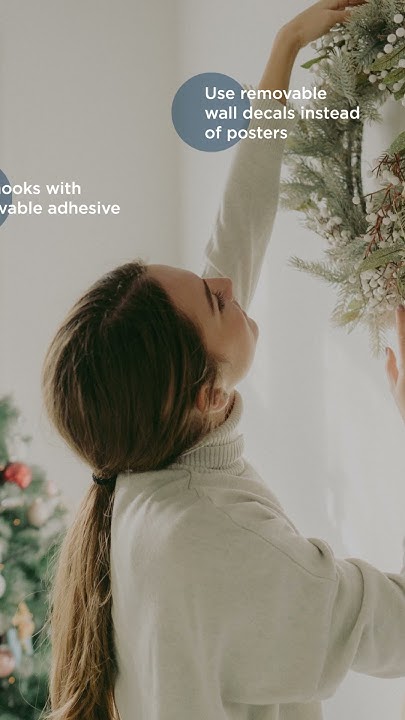 hang-holiday-decorations-without-damaging-walls-youtube
