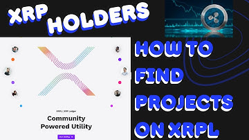 XRP holders| How to Find Projects on XRPL XRP LEDGER