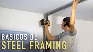 Construyendo un Muro de interior con Acero Galvanizado