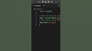 It is so easy to generate a qr code in python...