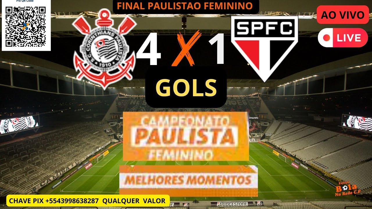 Corinthians 4 x 1 São Paulo  Campeonato Paulista Feminino: melhores  momentos