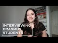 INTERVIEWING ERASMUS STUDENTS IN KORTRIJK, BELGIUM - Luisa Macedo