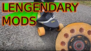 Electric Longboard wheels (REAL CLOUDS??) MUST SEE MOD...