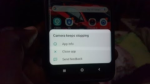 Camera Keeps Stopping Samsung One UI Fix
