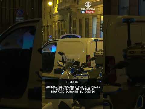 Video UBRIACO AL VOLANTE PUNTA I MEZZI DI POLIZIA CHE BLOCCANO IL TRAFFICO DURANTE IL CORTEO | 20/06/2026