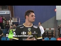 Premier match de handball pour florent manaudou