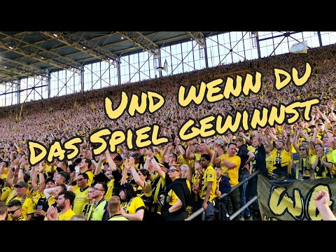 Borussia Dortmund Song "Und wenn du das Spiel gewinnst" | 25.000 BVB Fans Südtribüne GELBE WAND